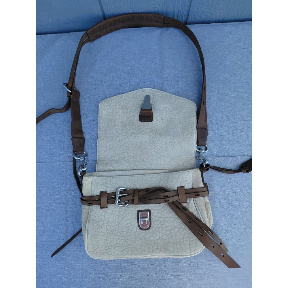 Gryson Ellie Messenger Bag Leather Satchel Belted Buckle Saddle Bag Western Boho - Picture 5 of 14